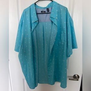 Mens IZOD graphic button down